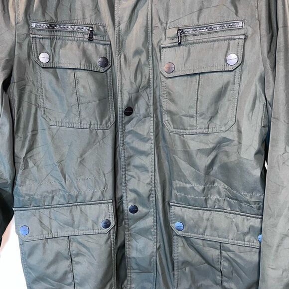NWOT Michael Kors Mens Military Field Jacket Coat Green Size M - Picture 2 of 12